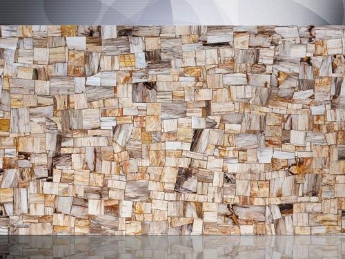 Petrified Wood Brick Pattern